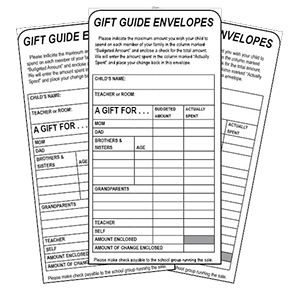 Photo of Kids' Korner Gift Guide envelopes