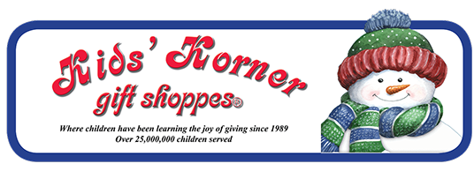 Kids Korner Gift Shoppes - Where children have been learning the job of giving since 1989 -- Over 25,000,000 children served.